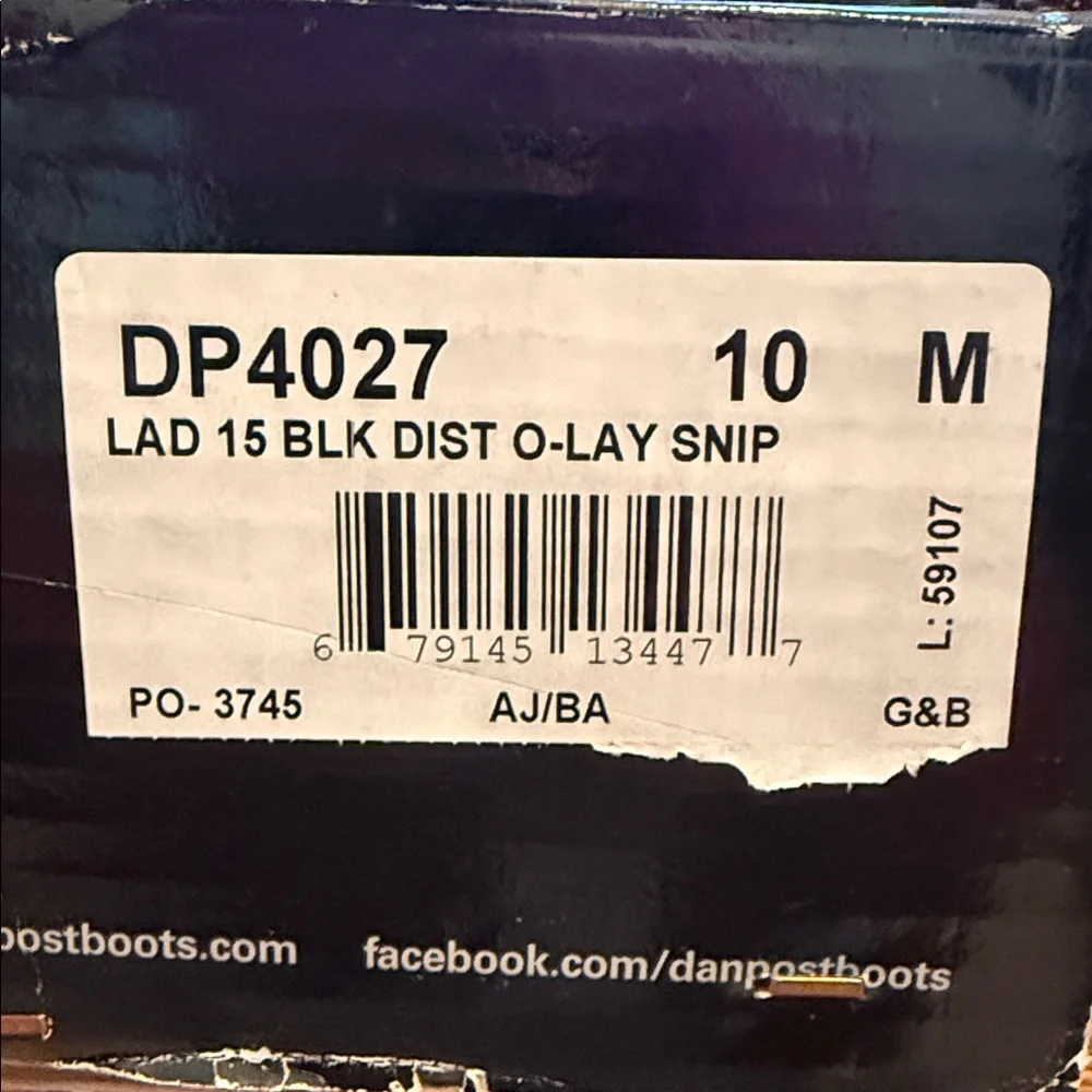 Dan Post O-Lay Snip Toe Women’s Boots - Picture 11 of 11